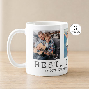 Modern BESTE DAD OOIT Foto gepersonaliseerd Koffiemok