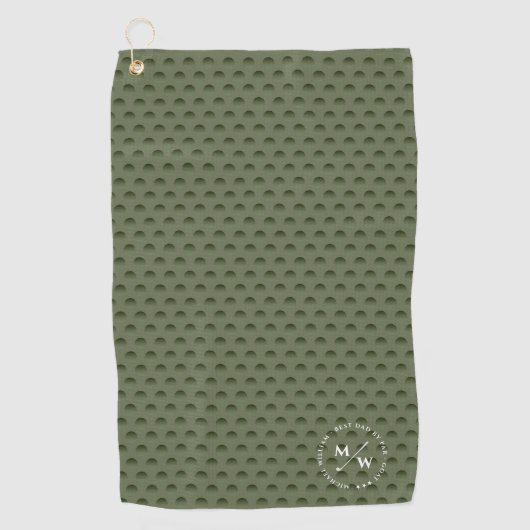 MODERN BESTE DAD VAN PAR GOLF VADERDAG ARMY GOLFHANDDOEK (Voorkant)