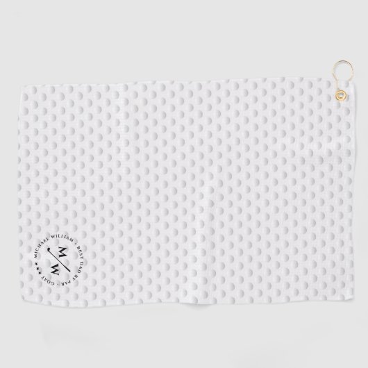 MODERN BESTE DAD VAN PAR GOLF VADERDAG GOLF BALL GOLFHANDDOEK (Horizontaal)
