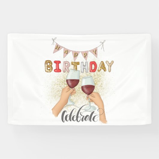 Modern Beste Dag Ooit Verjaardag Spandoek (Horizontaal)