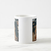 Modern Beste Hond Ooit Donkere Foto Overlay Script Koffiemok (Center)