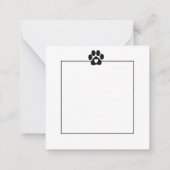 Modern Beste Hondenmoeder Ooit Wit 8 Foto's Notitiekaartje (Achterkant)