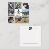 Modern Beste Hondenmoeder Ooit Wit 8 Foto's Notitiekaartje (Voorkant / Achterkant)
