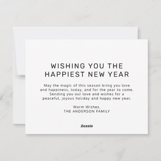 Modern Beste Jaar Ooit 11 Foto Custom Greeting Feestdagenkaart (Achterkant)