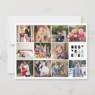 Modern Beste Jaar Ooit 11 Foto Custom Greeting Feestdagenkaart
