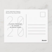 Modern Beste Jaar Ooit Minimale Gelukkige Nieuwjaa Briefkaart (Achterkant)