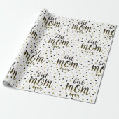 Modern beste mama ooit cadeaupapier (Uitgerold)