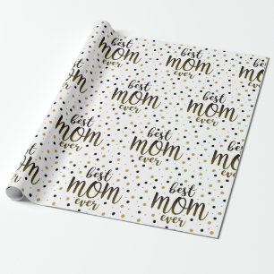 Modern beste mama ooit cadeaupapier