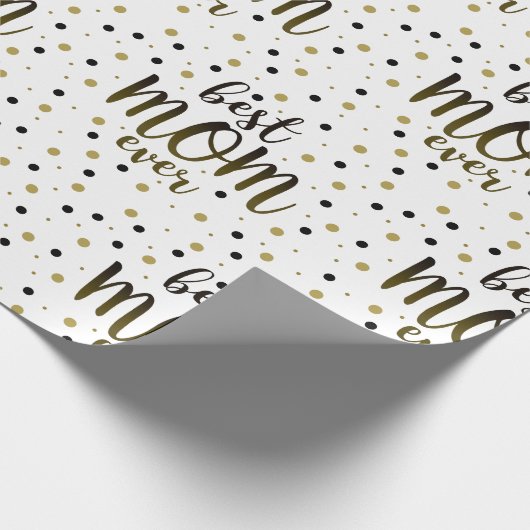 Modern beste mama ooit cadeaupapier (Hoek)