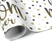 Modern beste mama ooit cadeaupapier (Rol Hoek)