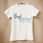 Modern Beste Moeder Script Moeder`s Day T-shirt<br><div class="desc">Modern Beste Mam Script Moederdag T-shirt. Een modern en eenvoudig T-shirt met een Best Mom script - verander de tekst als je wilt. Geweldig cadeau idee voor je moeder,  vooral voor Moederdag.</div>