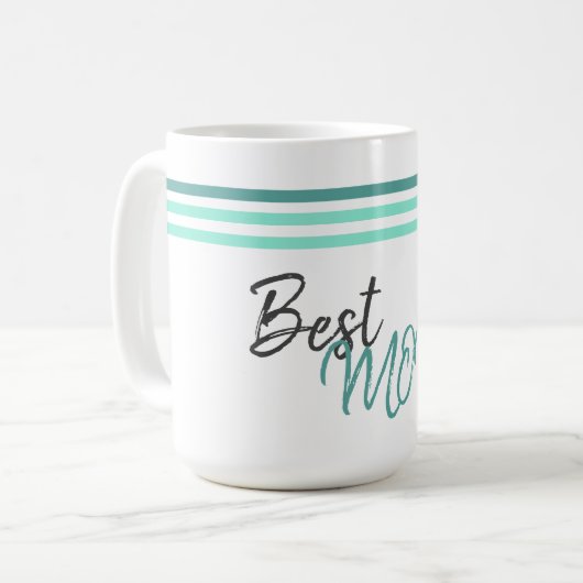 Modern Beste Moederdag Koffiemok (Voorkant links)