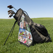 Modern BESTE MOM DOOR PAR Photo Collage Persoonlij Golfhanddoek (Groen)