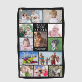 Modern BESTE MOM DOOR PAR Photo Collage Persoonlij Golfhanddoek (Voorkant)