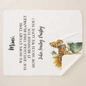 Modern Beste Nana Ooit kleinkinderen namen Floral Sherpa Deken (Voorkant (horizontaal))