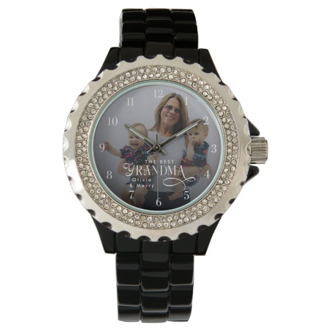 Modern Beste Oma Ooit Foto Persoonlijk Horloge (Voorkant)