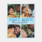 Modern Beste ooit Bonus Papa | Fotocollage Fleece (Voorkant)