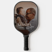 Modern Beste Opa Ooit Foto Persoonlijk Pickleball Paddle (Voorkant)