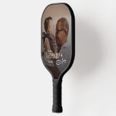 Modern Beste Opa Ooit Foto Persoonlijk Pickleball Paddle (Links)