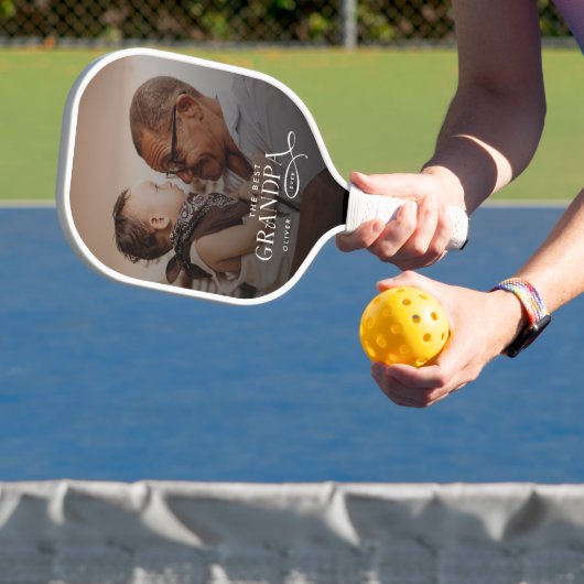 Modern Beste Opa Ooit Foto Persoonlijk Pickleball Paddle (Insitu)