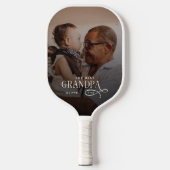 Modern Beste Opa Ooit Foto Persoonlijk Pickleball Paddle (Voorkant)