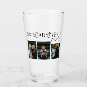 Modern Beste Papa Ooit Foto Hart Vaderdag Cadeaus Glas