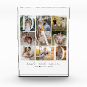 Modern Beste Papa Ooit Script 9 Fotorooster Papa G Fotoblokken (Voorkant)