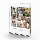 Modern Beste Papa Ooit Script 9 Fotorooster Papa G Fotoblokken (Rechts)