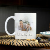 Modern Beste Papa Ooit Script Quote Namen Jaar Koffiemok