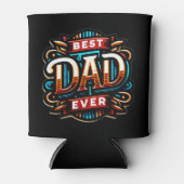 Modern Beste Papa ooit Vaderdag cadeau voor papa Blikjeskoeler (Voorkant)