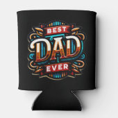 Modern Beste Papa ooit Vaderdag cadeau voor papa Blikjeskoeler (Achterkant)