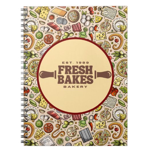 Modern Beste Pizza In De Stad Professioneel  Notitieboek (Voorkant)