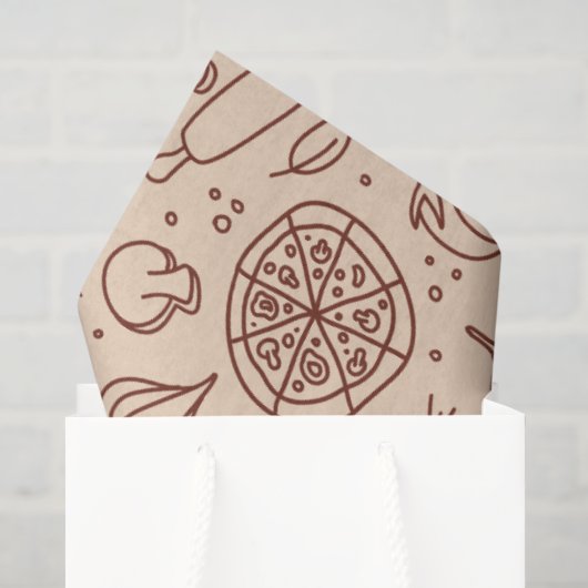 Modern Beste Pizza In De Stad Professioneel  Tissuepapier (Cadeauzakje)