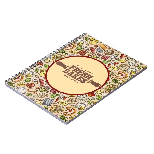 Modern Beste Pizza In De Stad Professionele Notitieboek (Linkerzijde)