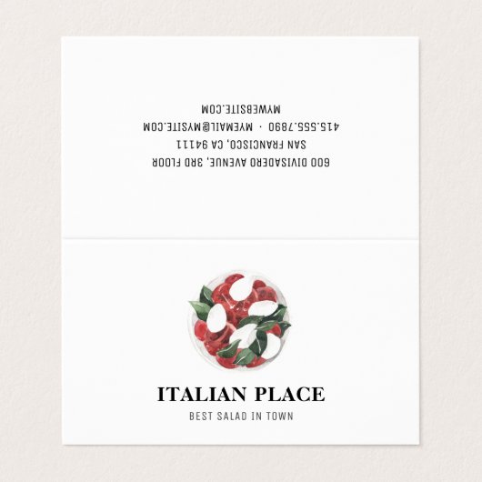 Modern beste salaris in de stad visitekaartje (Buitenkant ongevouwen)