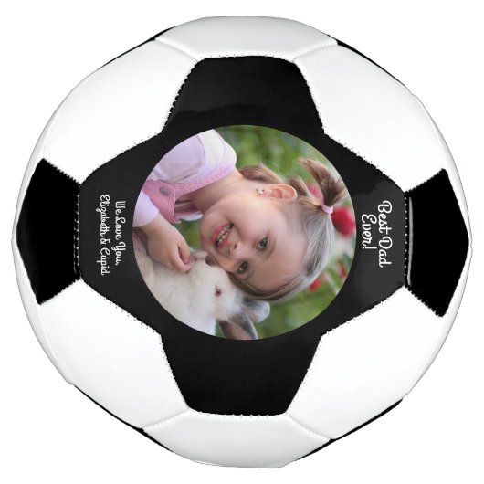 Modern beste vader ooit Foto van vaders dag Voetbal (Gedraaid)