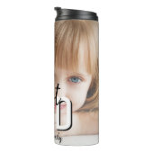 Modern beste vader volledige fotovaderdag thermosbeker (Geroteerd rechts)