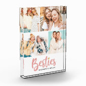 Modern beste vriend fotocollage blok (Links)