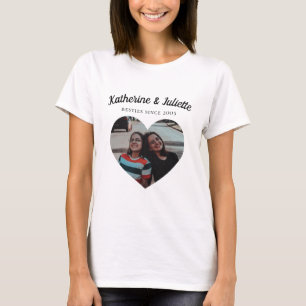 Modern Beste Vriend Schattigee Foto Vriendschap Ke T-shirt