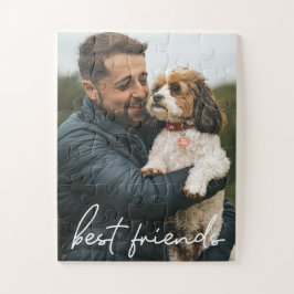 Modern Beste vrienden Dog Man Legpuzzel