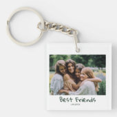 Modern Beste Vrienden Foto Acryl Sleutelhanger (voorkant)