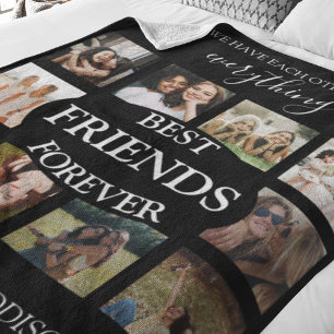 Modern Beste Vrienden Voor Altijd Fotocollage Fleece Deken