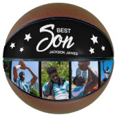 Modern Beste Zoon 5 Foto Basketbal (Voorkant)