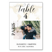 Modern Bestemming reizen thema bruiloft Kaart (Voorkant)