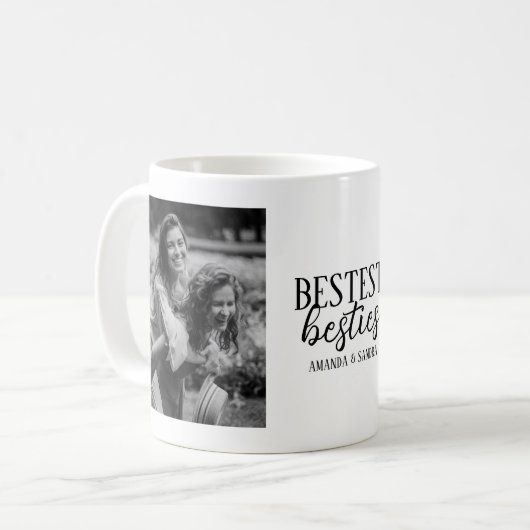 Modern Bestest Besties 2 Foto Mok (Voorkant links)