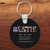 Modern Bestie BFF Best Friends Photo Collage Cute Sleutelhanger (Voorkant)