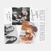 Modern Bestie Foto gepersonaliseerd Nickname BFF Fleece Deken (Voorkant (Horizontaal))