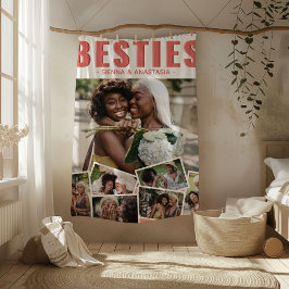 Modern Bestie Photo Snap Collage | Vrienden Fleece Deken