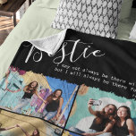 Modern Bestie Quote Photo Collage Personalized BFF Fleece Deken<br><div class="desc">Modern Best Friends Quote BFF fleece blanket - Friends are the family we choose for ourselves. This fun brightly colored blanket is the perfect tribute when sometimes life gets too busy, but you want your bestie to know that you will always be there for them! This print features 4 favorite...</div>