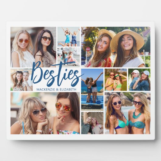 Modern Besties 11 Foto Collage Script Fotoplaat (Voorkant)
